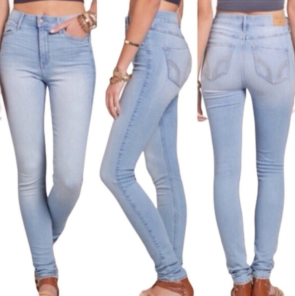 HOLLISTER super skinny high rise jeans